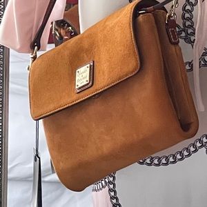 Authentic Suede Dooney & Burke Purse with dust bag